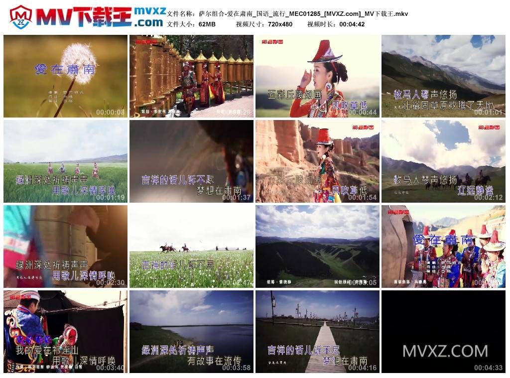 萨尔组合-爱在肃南_国语_流行_MEC01285